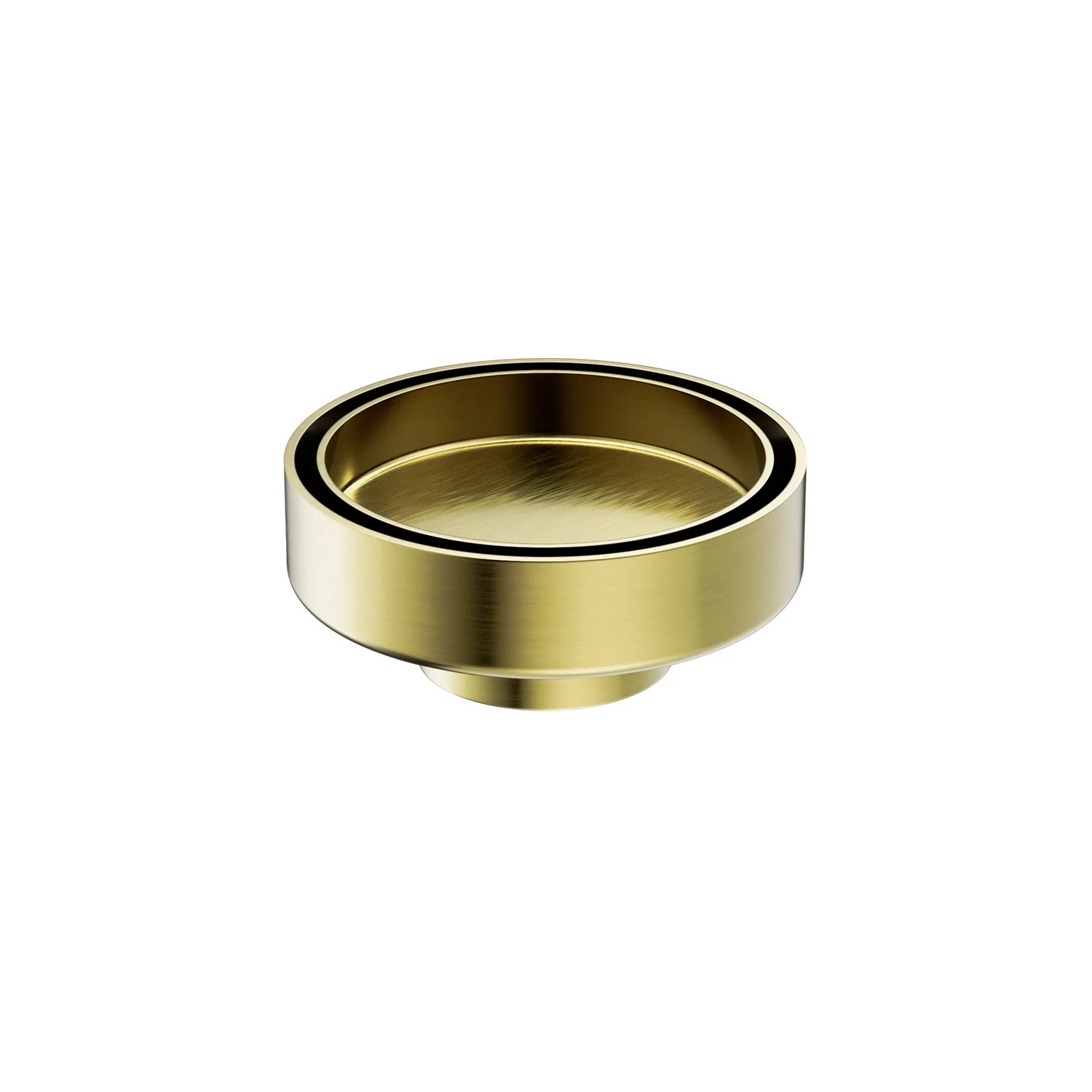 Nero 100mm Round Tile Insert Floor Waste 50mm Outlet - Brushed Gold