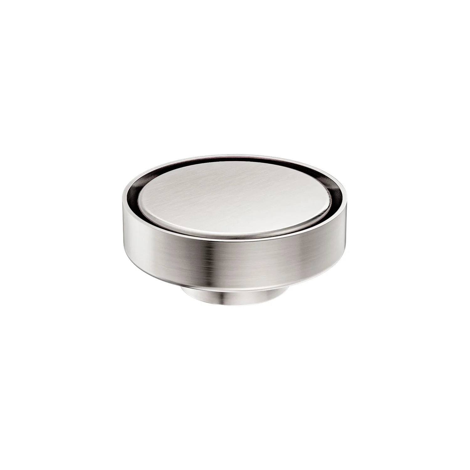 Nero 100mm Round Tile Insert Floor Waste 50mm Outlet - Brushed Nickel