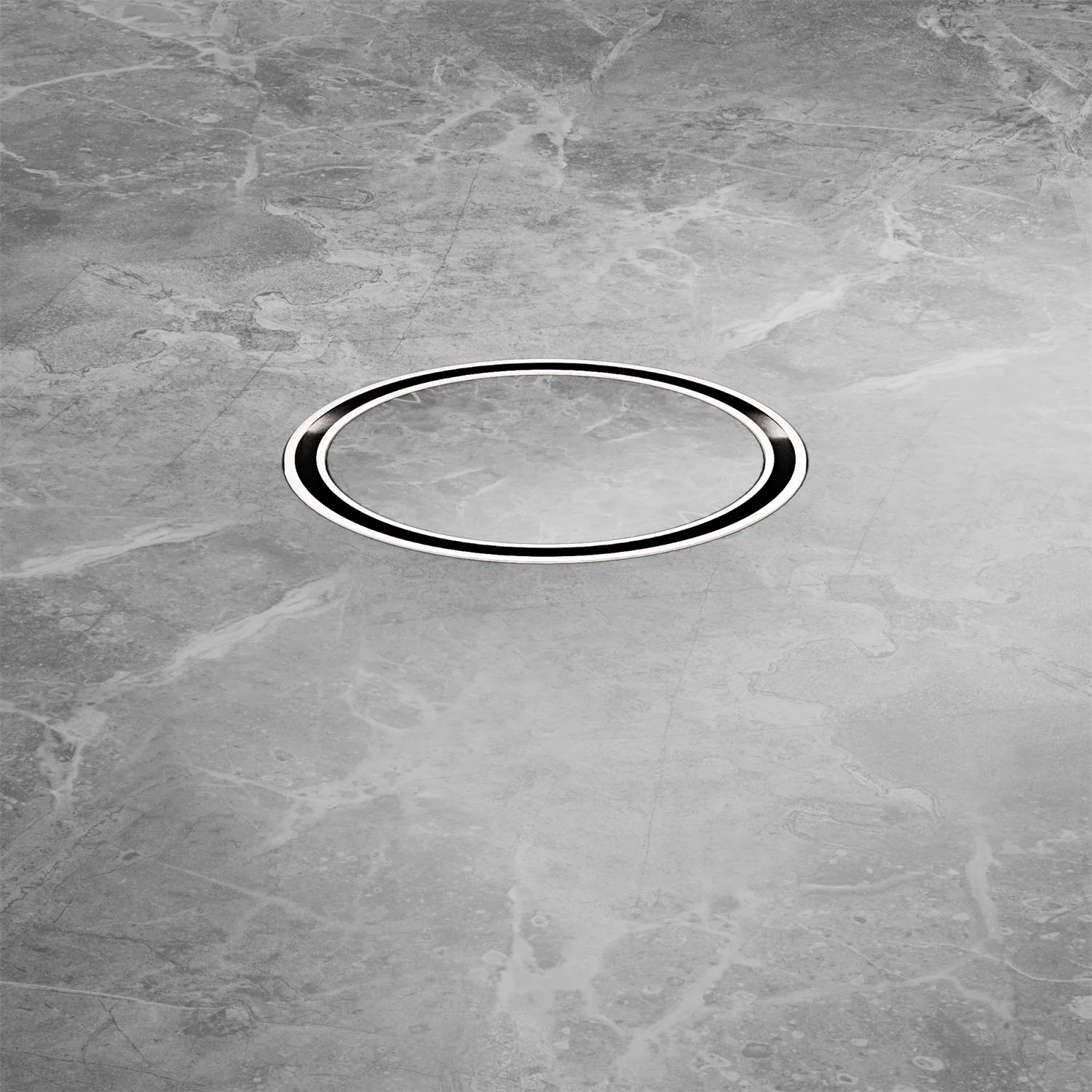 Nero 100mm Round Tile Insert Floor Waste 50mm Outlet - Brushed Nickel - Image 4
