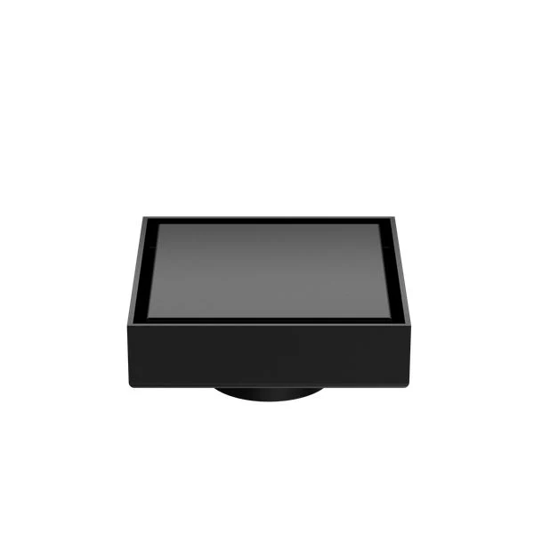 Nero 100mm Square Tile Insert Floor Waste 50mm Outlet - Black Matte
