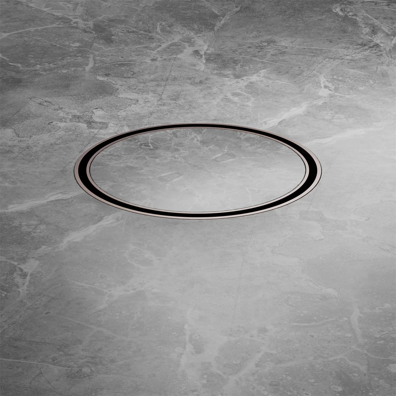 Nero 130mm Round Tile Insert Floor Waste 100mm Outlet - Brushed Bronze - Image 4