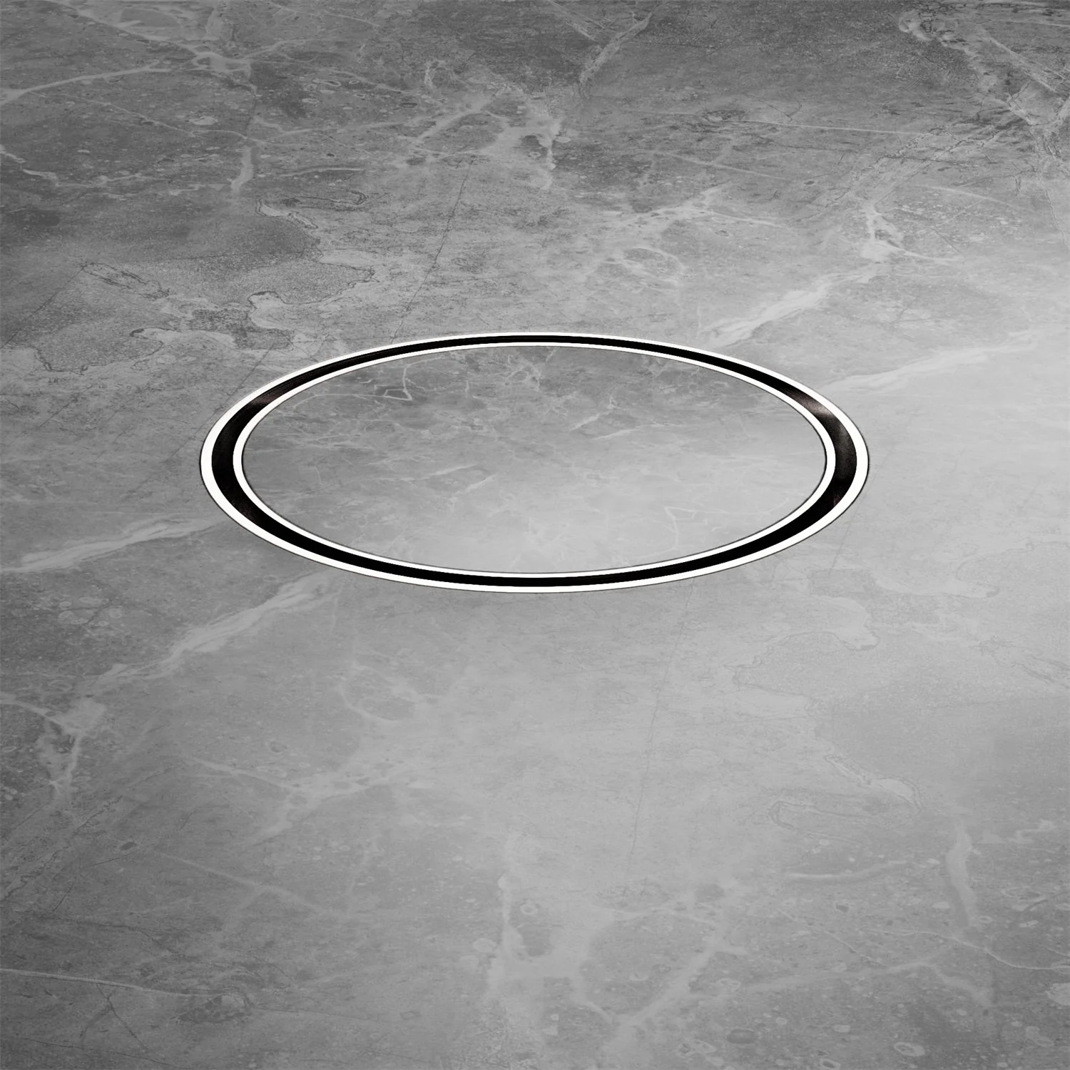 Nero 130mm Round Tile Insert Floor Waste 100mm Outlet - Brushed Nickel - Image 4