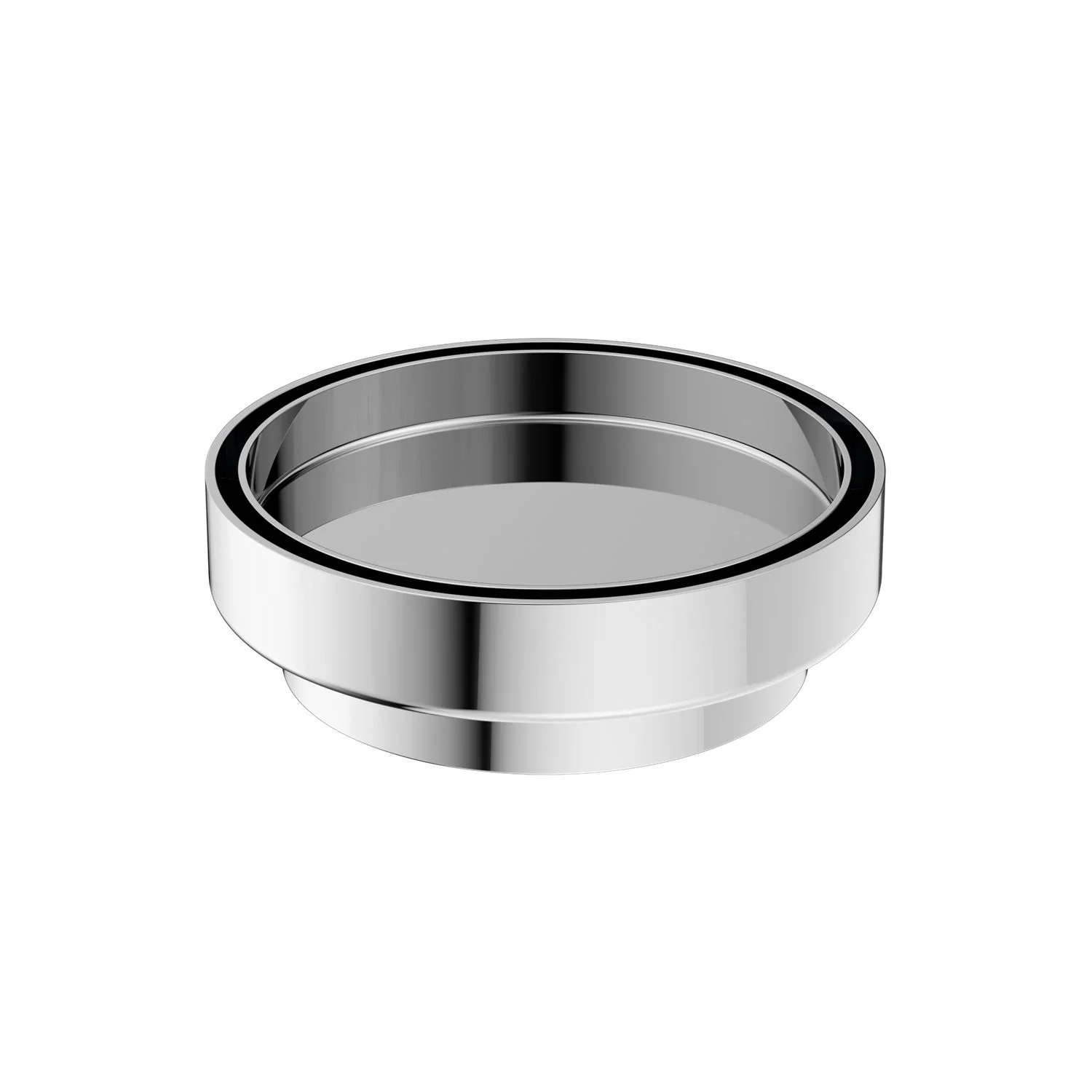 Nero 130mm Round Tile Insert Floor Waste 100mm Outlet - Chrome