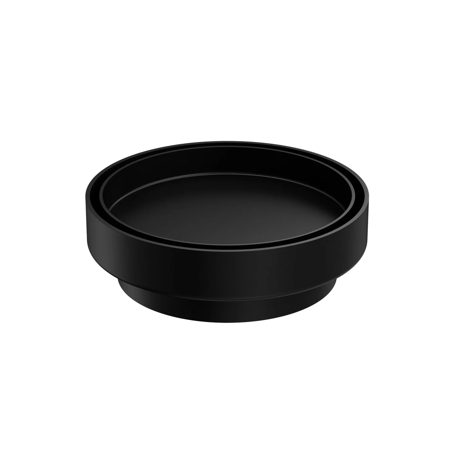 Nero 130mm Round Tile Insert Floor Waste 100mm Outlet - Black Matte