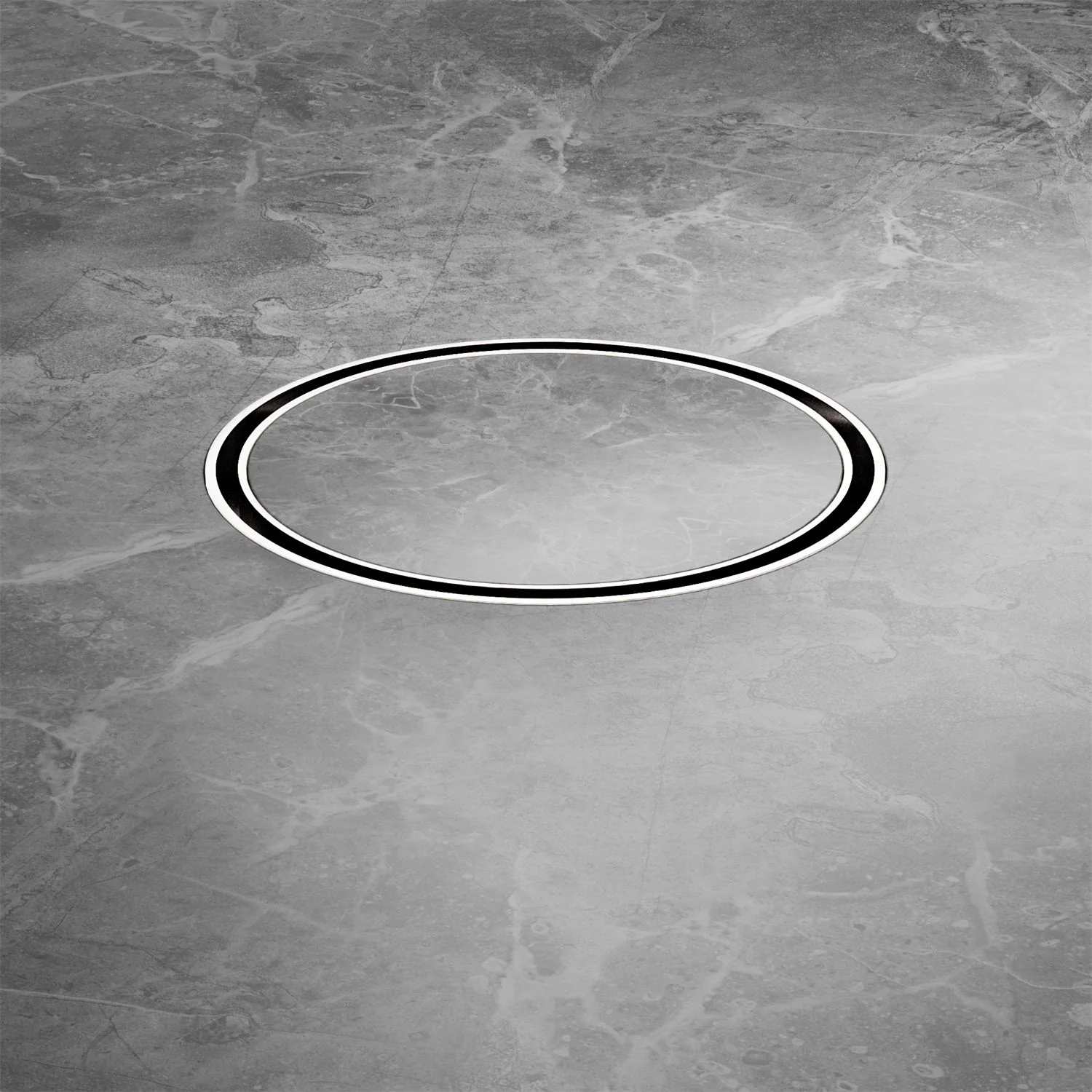 Nero 130mm Round Tile Insert Floor Waste 80mm Outlet - Brushed Nickel - Image 4
