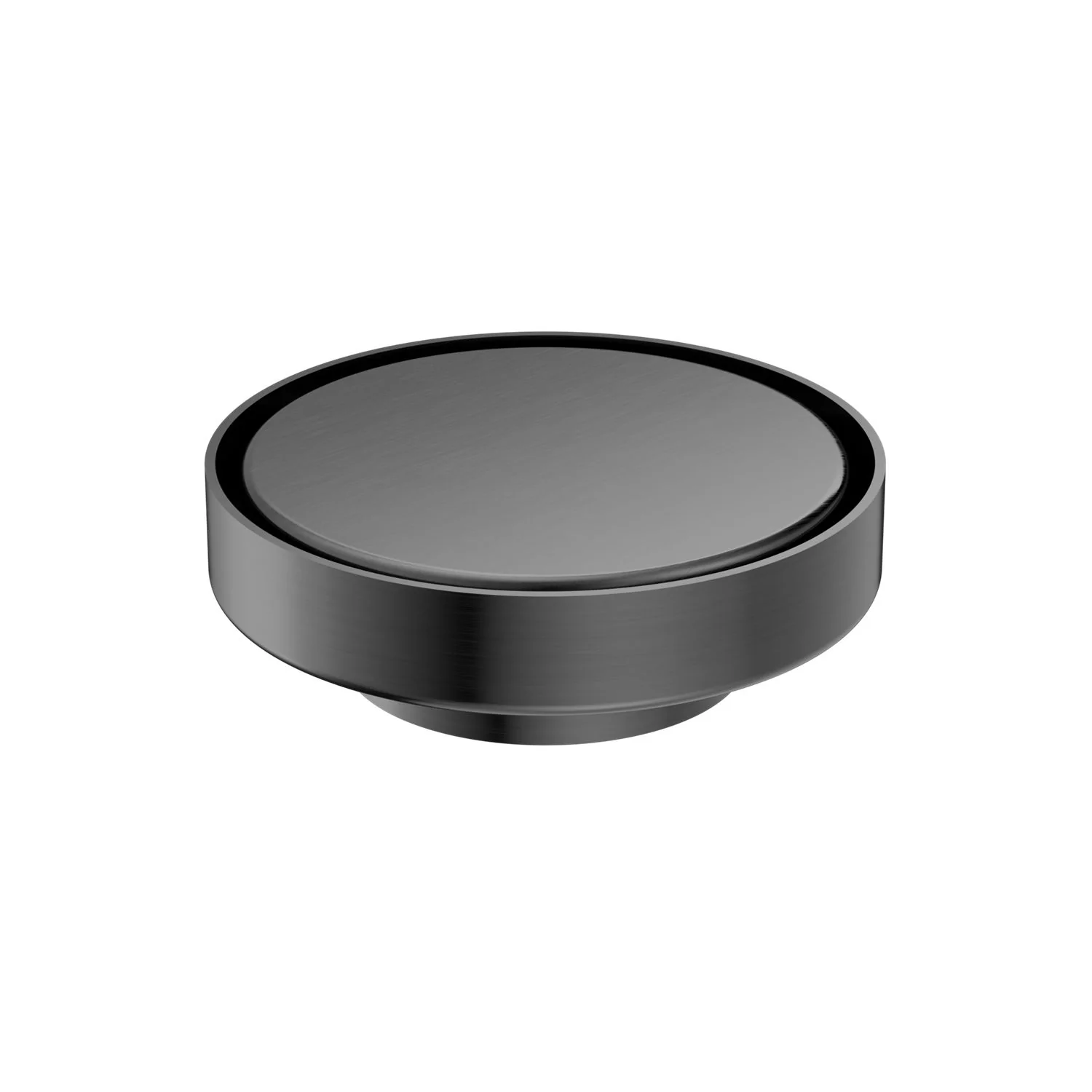 Nero 130mm Round Tile Insert Floor Waste 80mm Outlet - Gun Metal - Image 2