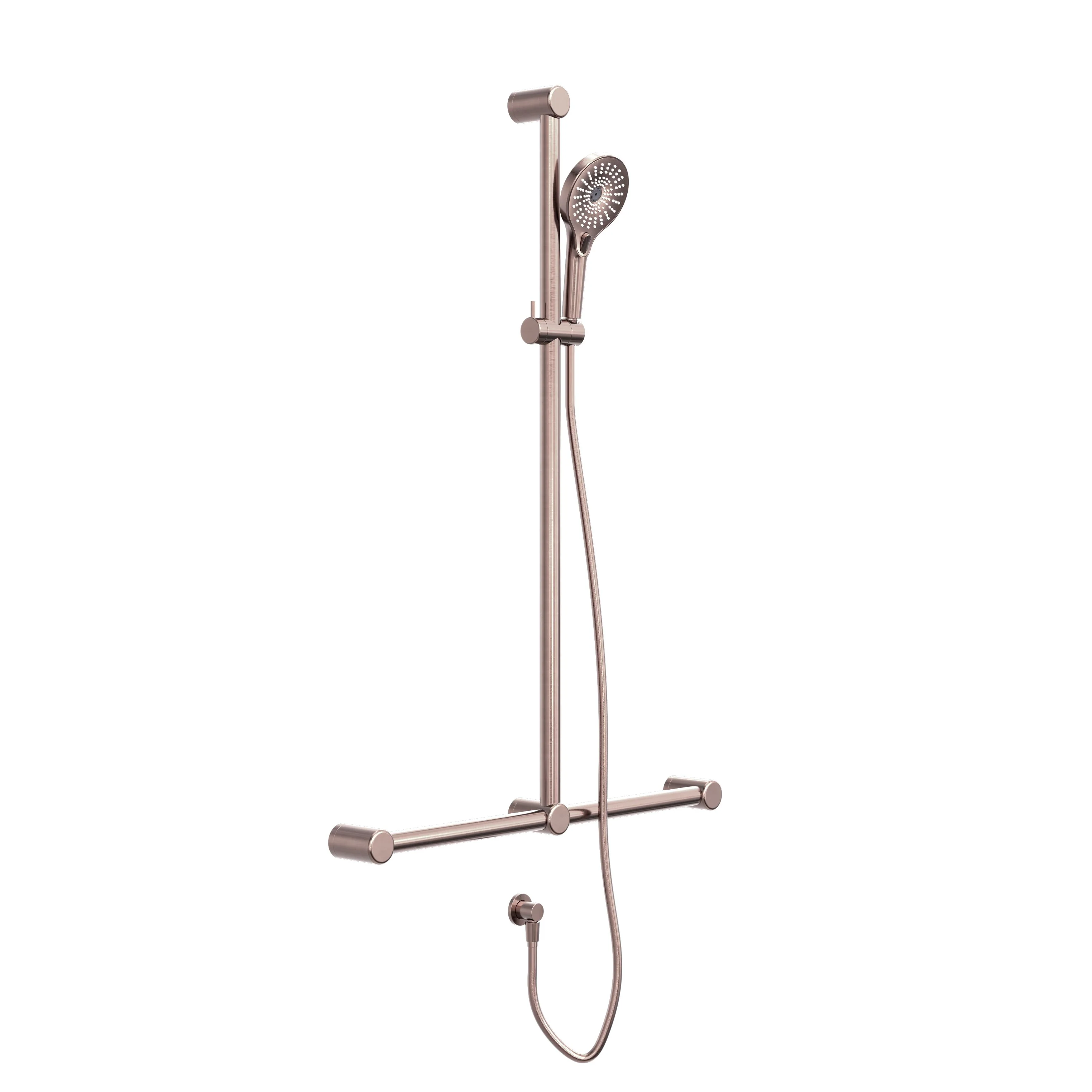 Nero 250mm Round Stainless Steel Shower Head - Brushed Gold - Image 12