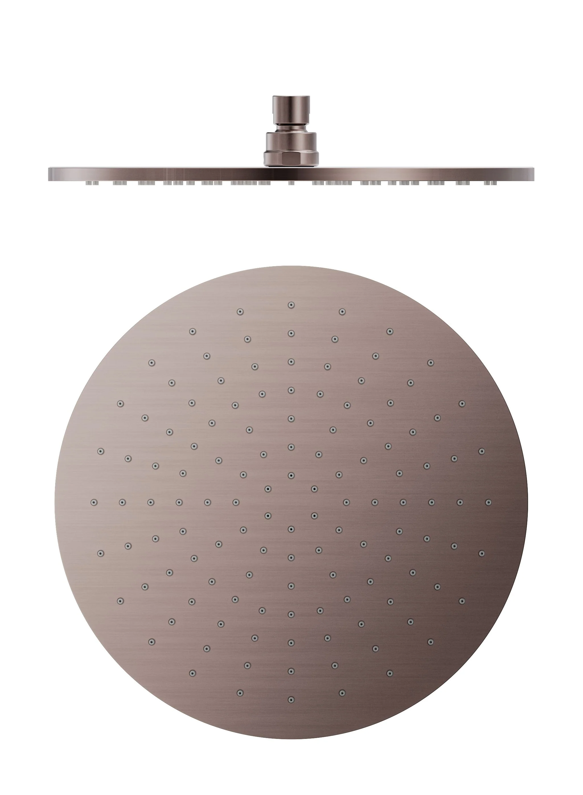 Nero 300mm Round Shower Head - Brushed Bronze