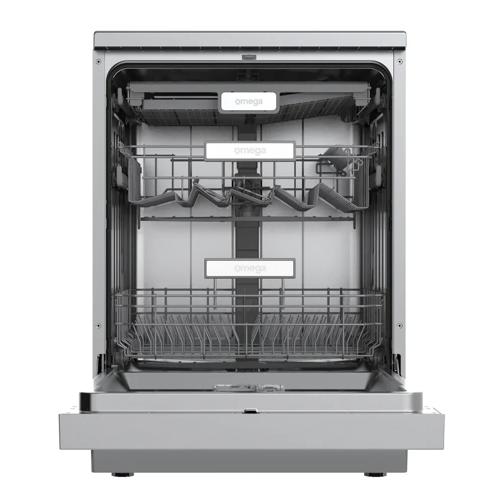 Omega 60cm Freestanding Dishwasher - Stainless Steel - Image 2