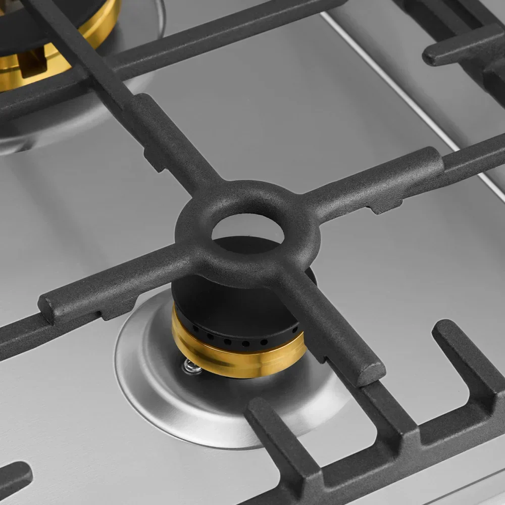 Omega 60cm Gas Cooktop - Stainless Steel - Image 3