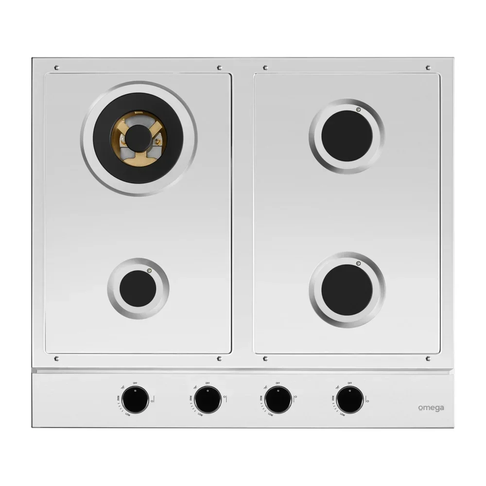 Omega 60cm Gas Cooktop - Stainless Steel - Image 6