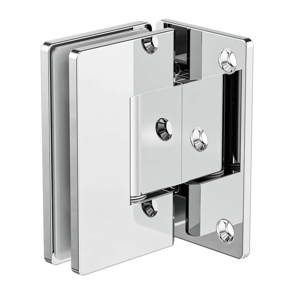 Nero 90 Degree Glass To Wall Shower Hinge 10mm Glass - Chrome