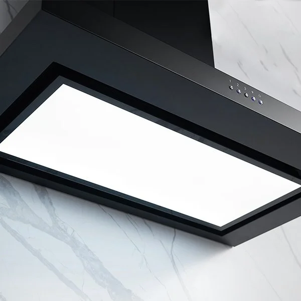 Omega 90cm Canopy Rangehood - Matte Black - Image 4