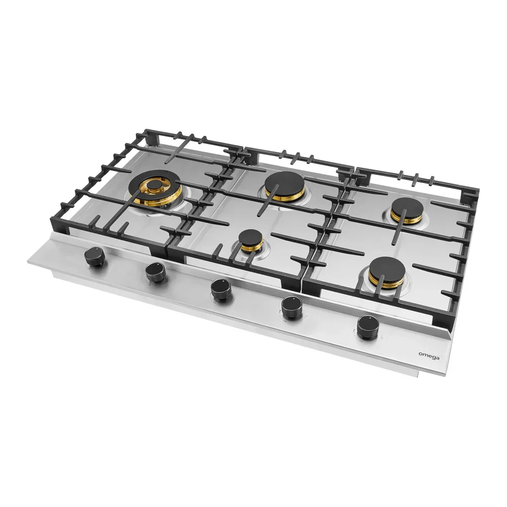 Omega 90cm Gas Cooktop Stainless Steel - Image 4