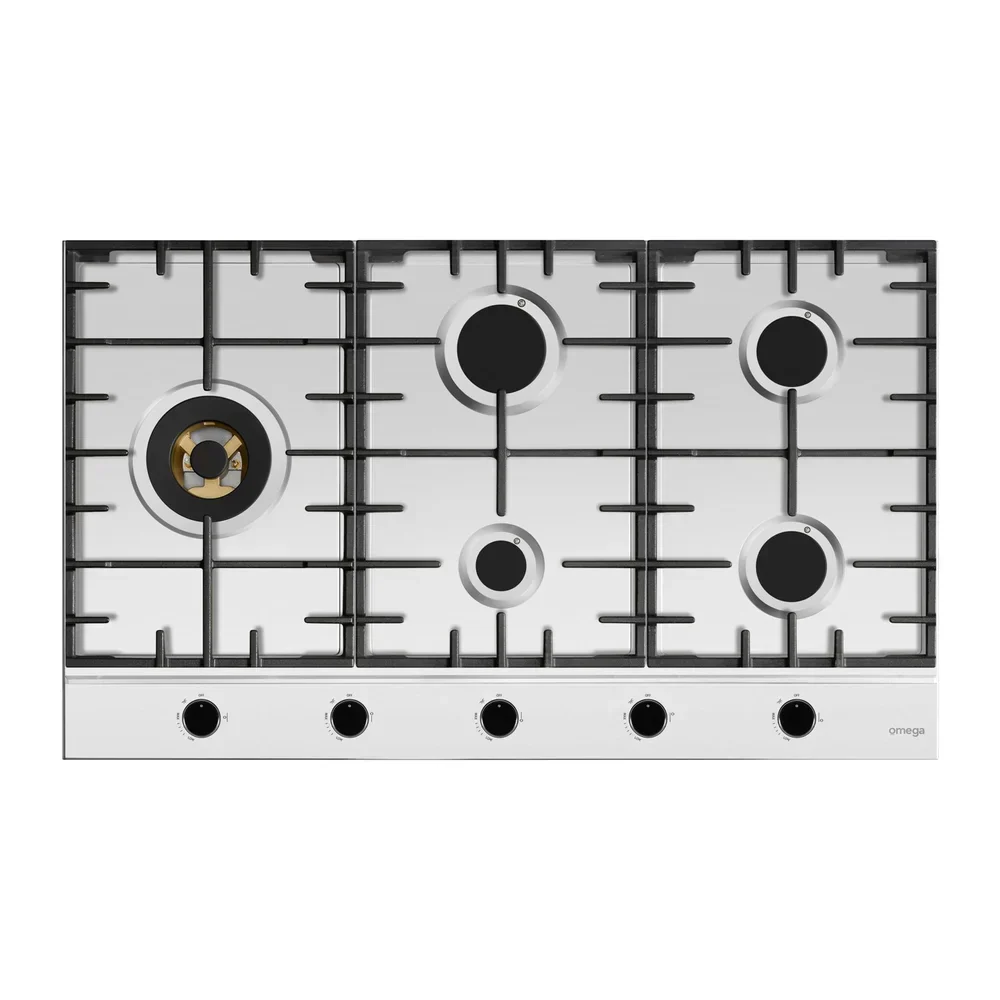 Omega 90cm Gas Cooktop Stainless Steel - Image 5