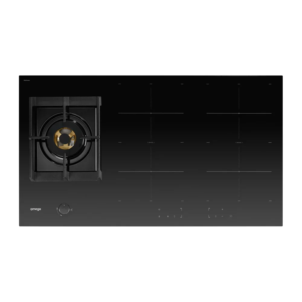 Omega 90cm Hybrid Cooktop Gas & Induction - Image 4