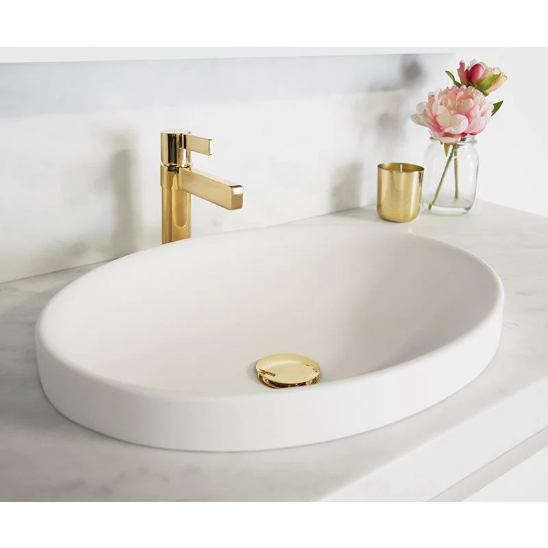 ADP Dignity 495mm x 365mm x 130mm Semi Inset Solid Surface Basin