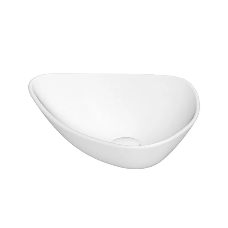 ADP Fiore 530mm Ceramic Above Counter Basin - Matte White - Image 3