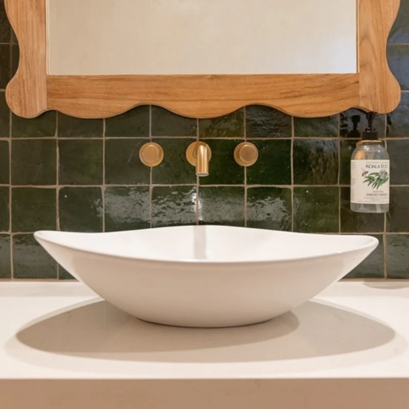 ADP Fiore 530mm Ceramic Above Counter Basin - Matte White - Image 4