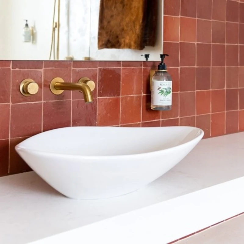 ADP Fiore 530mm Ceramic Above Counter Basin - Matte White - Image 5