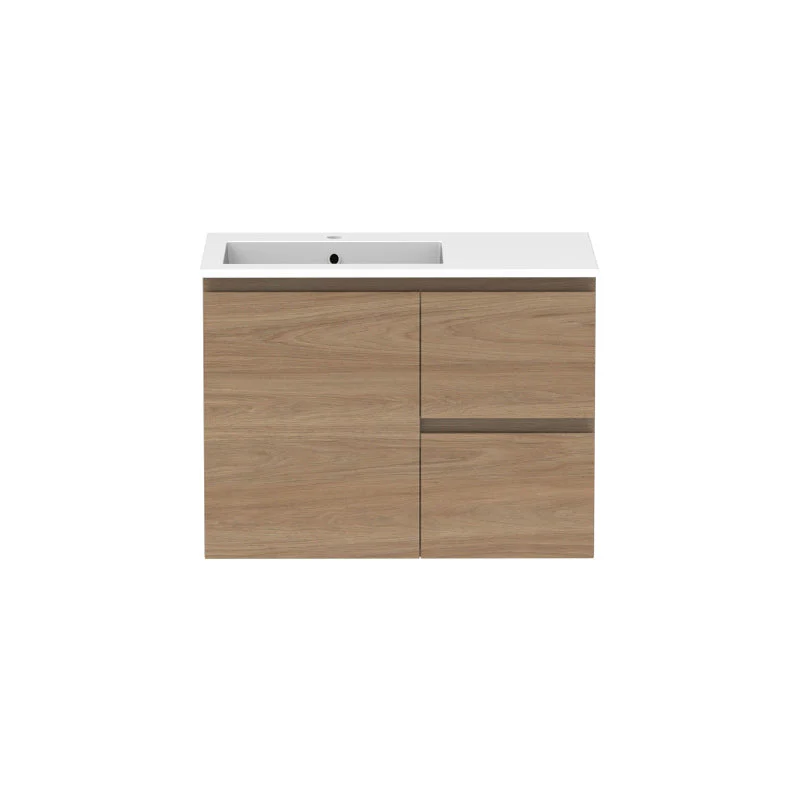 ADP Glacier Door & Drawer Twin Wall Hung Vanity & Moulded Top - Lite - Image 5