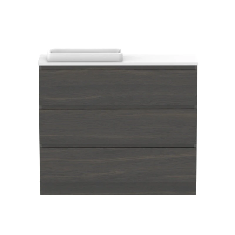 ADP Glacier Ensuite All-Drawer Trio Freestanding Vanity - Lite - Image 10