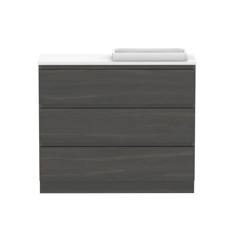 ADP Glacier Ensuite All-Drawer Trio Freestanding Vanity - Lite - Image 11
