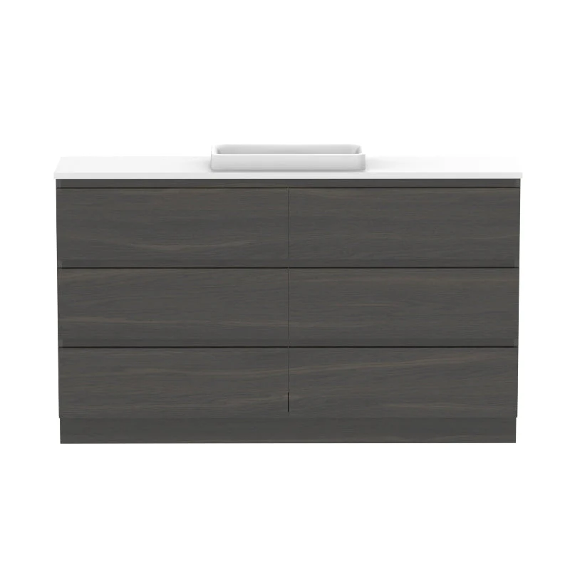 ADP Glacier Ensuite All-Drawer Trio Freestanding Vanity - Lite - Image 16