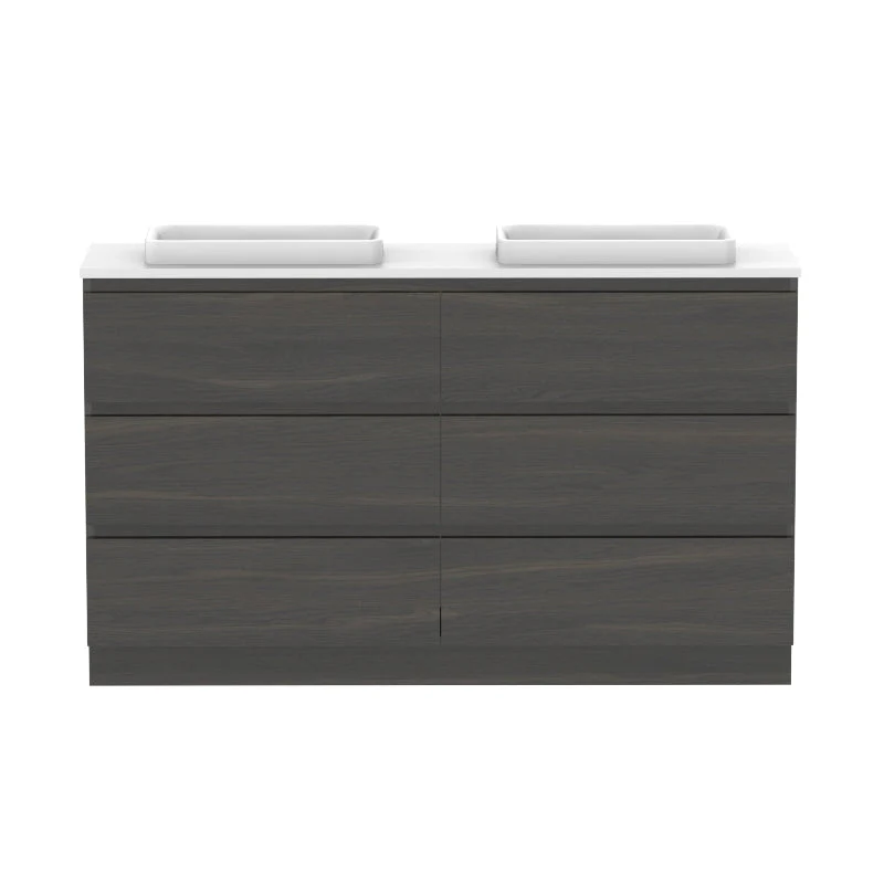 ADP Glacier Ensuite All-Drawer Trio Freestanding Vanity - Lite - Image 19