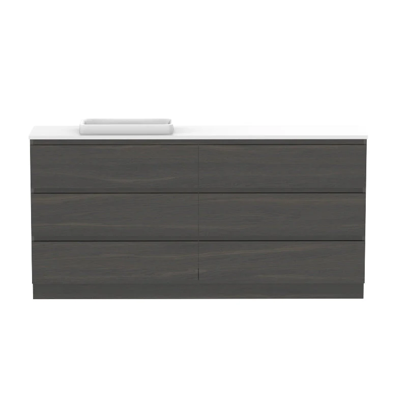 ADP Glacier Ensuite All-Drawer Trio Freestanding Vanity - Lite - Image 21