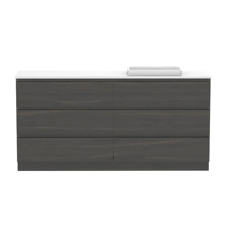 ADP Glacier Ensuite All-Drawer Trio Freestanding Vanity - Lite - Image 22