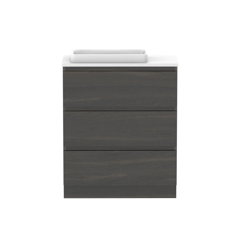 ADP Glacier Ensuite All-Drawer Trio Freestanding Vanity - Lite - Image 4