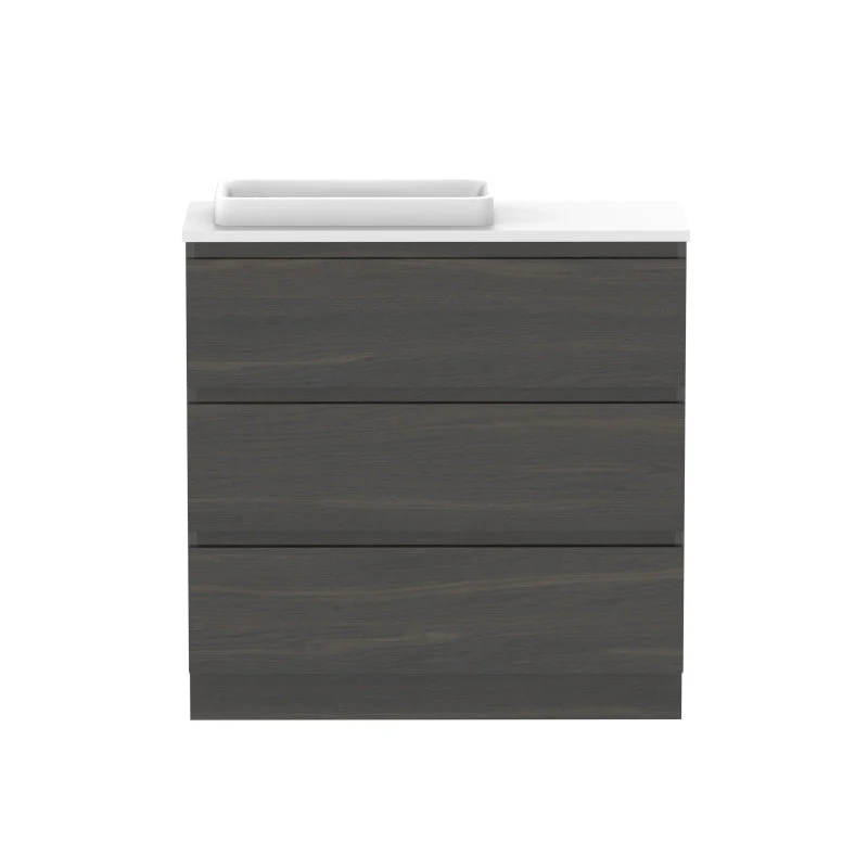ADP Glacier Ensuite All-Drawer Trio Freestanding Vanity - Lite - Image 7