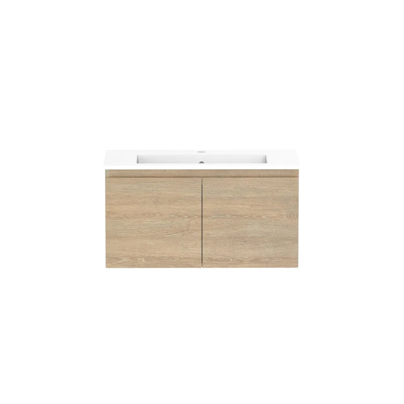 ADP Glacier Ensuite All-Door Slim Wall Hung Vanity & Moulded Top - Lite - Image 4