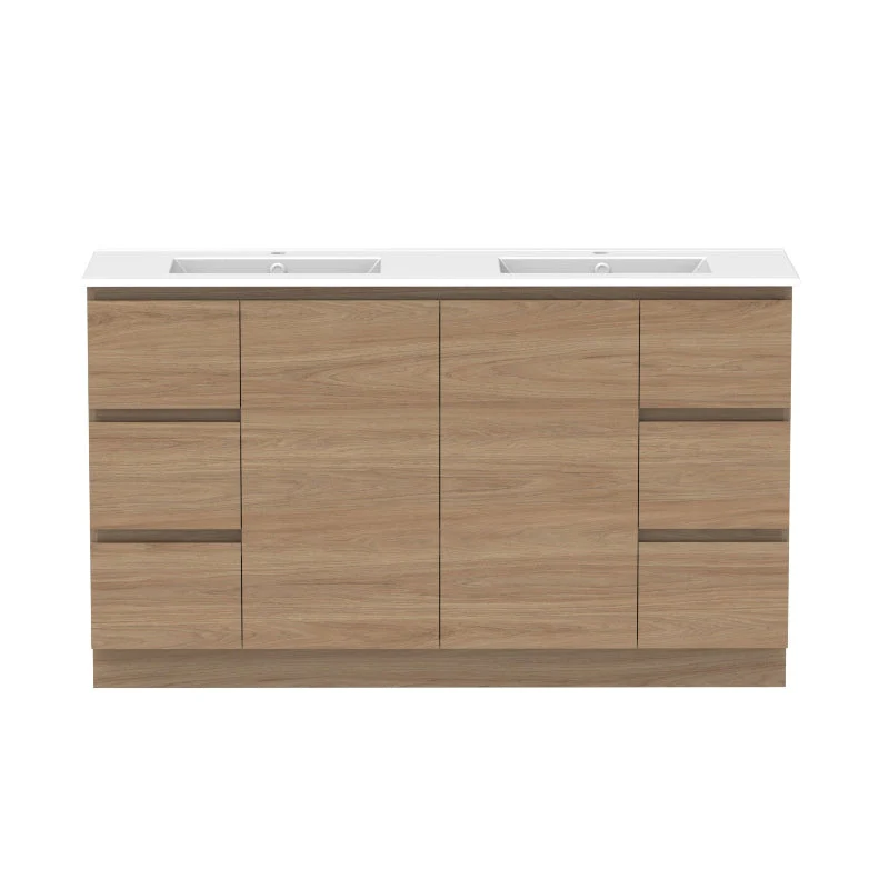 ADP Glacier Door & Drawer Trio Freestanding Vanity & Moulded Top - Lite - Image 13