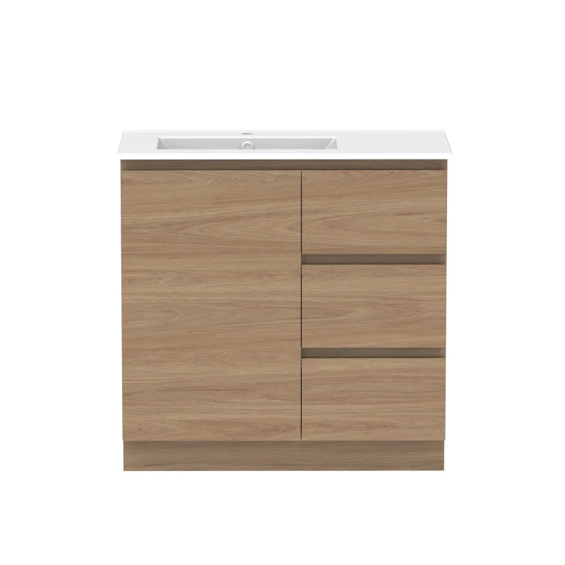 ADP Glacier Door & Drawer Trio Freestanding Vanity & Moulded Top - Lite - Image 6