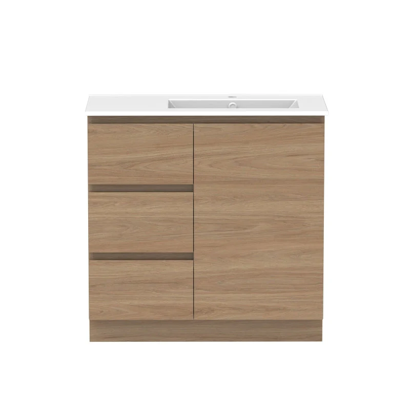 ADP Glacier Door & Drawer Trio Freestanding Vanity & Moulded Top - Lite - Image 7