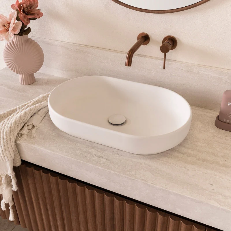 ADP Marilyn 550mm Above Counter Basin - White Matte - Image 4