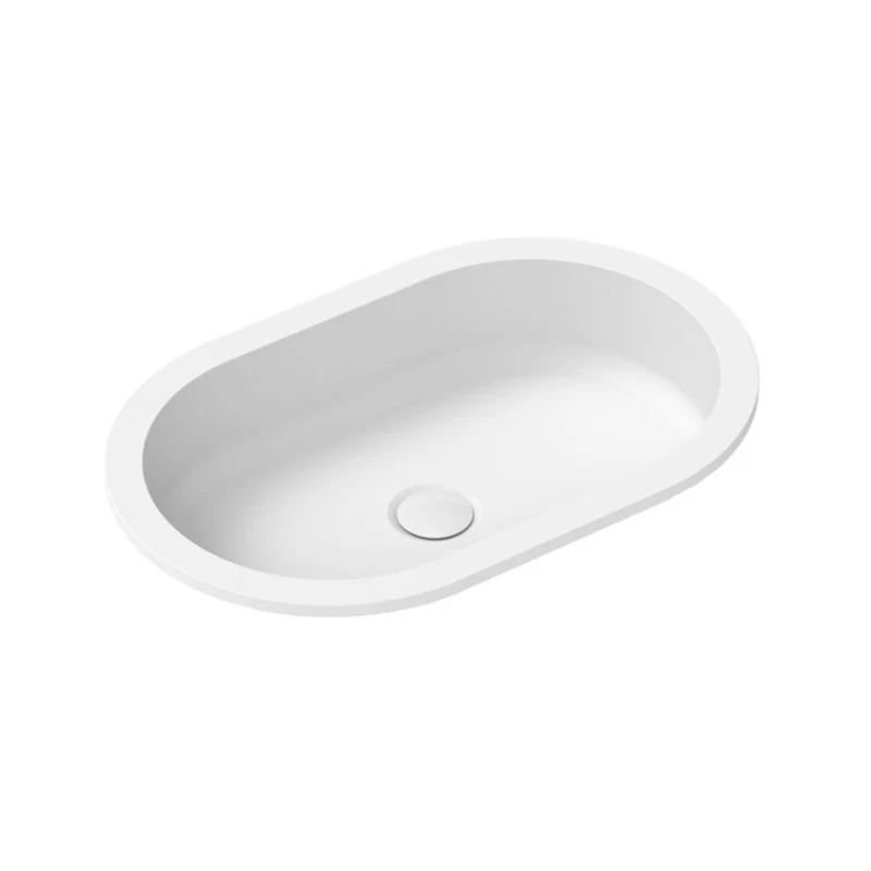 ADP Mila 545mm Solid Surface Inset Basin - White - Image 2