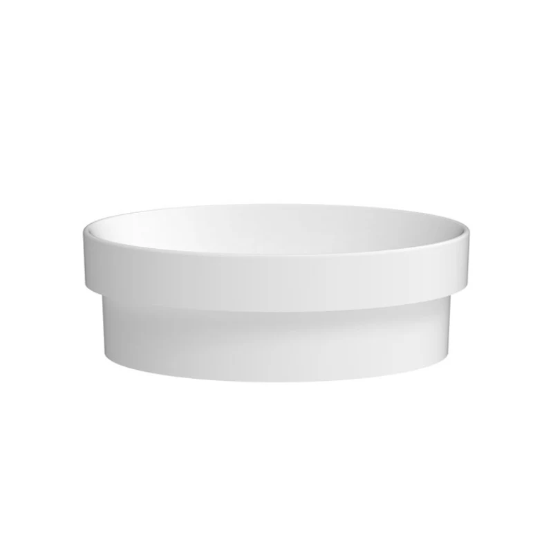 ADP Monica 355mm Ceramic Semi-Inset Basin - White - Image 2