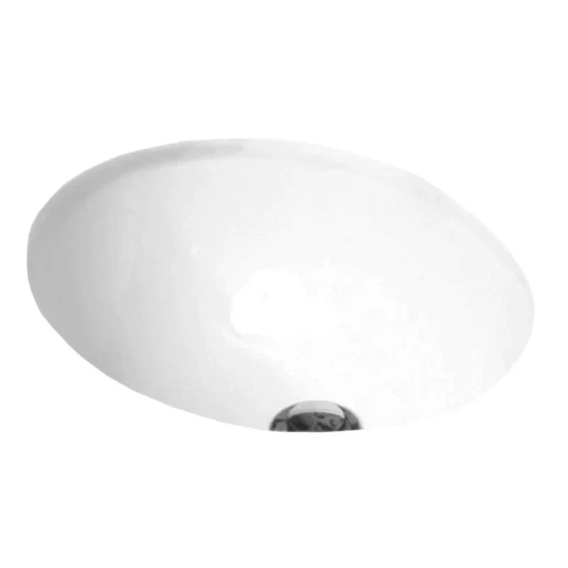 ADP Oval Undermount Ceramic Basin - White Gloss - Image 2
