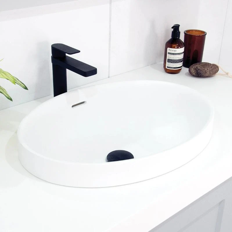 ADP Ozera Semi Inset Solid Surface Basin - Image 2