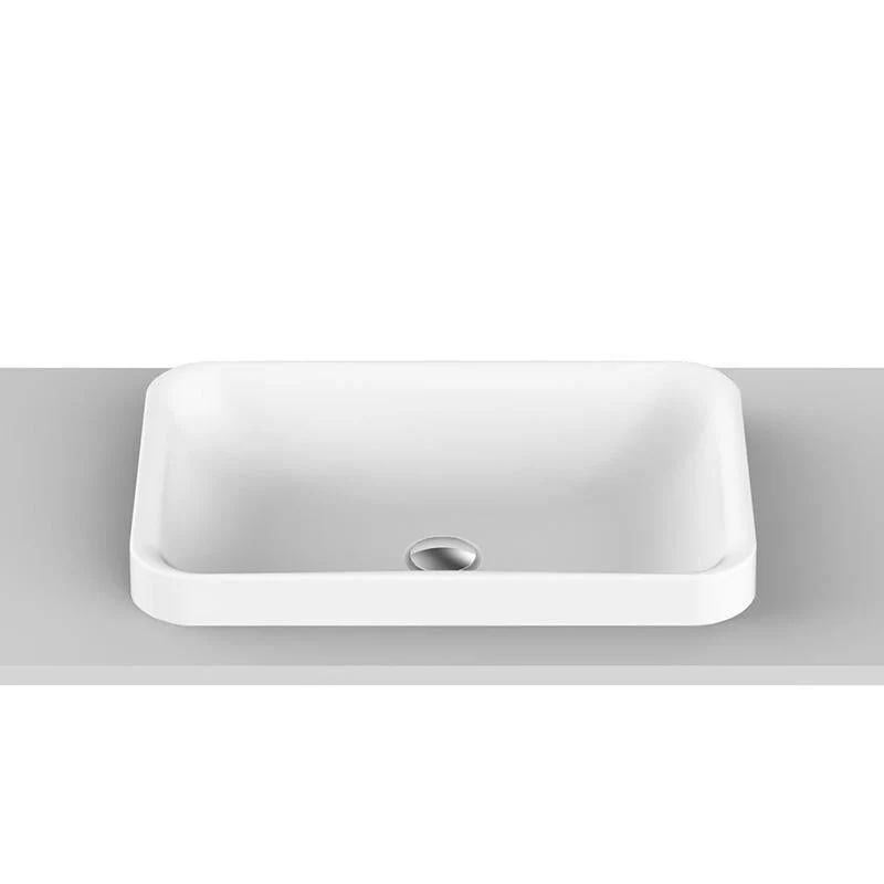 ADP Pride 545mm x 365mm x 125mm Semi Inset Solid Surface Basin - Image 2