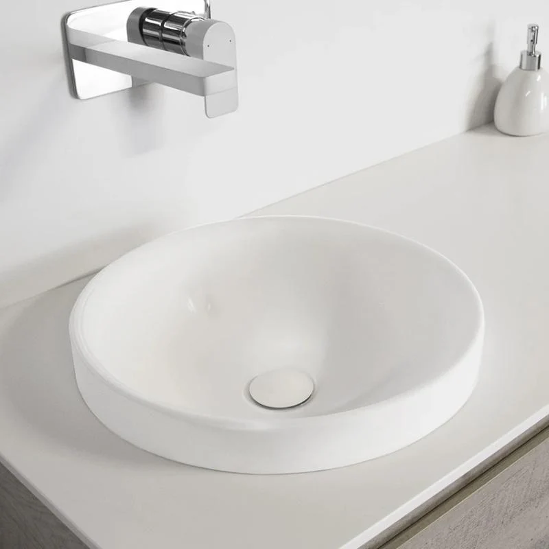 ADP Respect 400mm x 125mm Semi Inset Solid Surface Basin