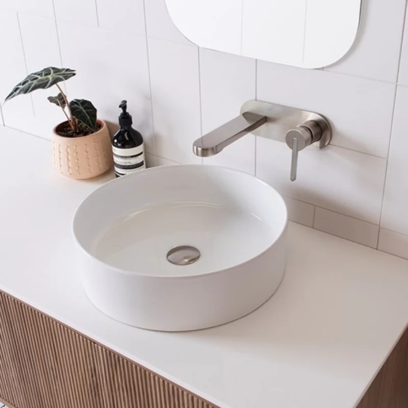 ADP Robbie 400mm Ceramic Above Counter Basin - Matte White - Image 2