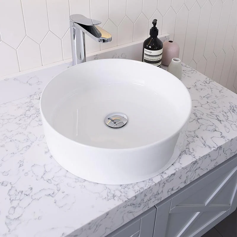 ADP Robbie 400MM X 120MM Ceramic Above Counter Basin - Gloss White - Image 3