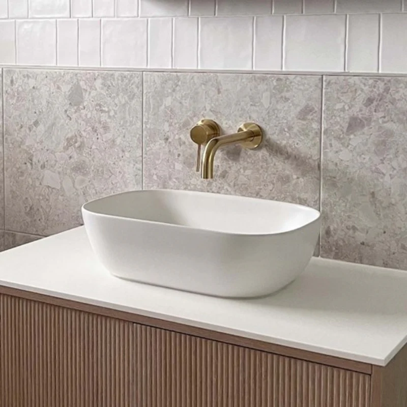ADP Stadium 465mm Ceramic Above Counter Basin - Matte White - Image 3