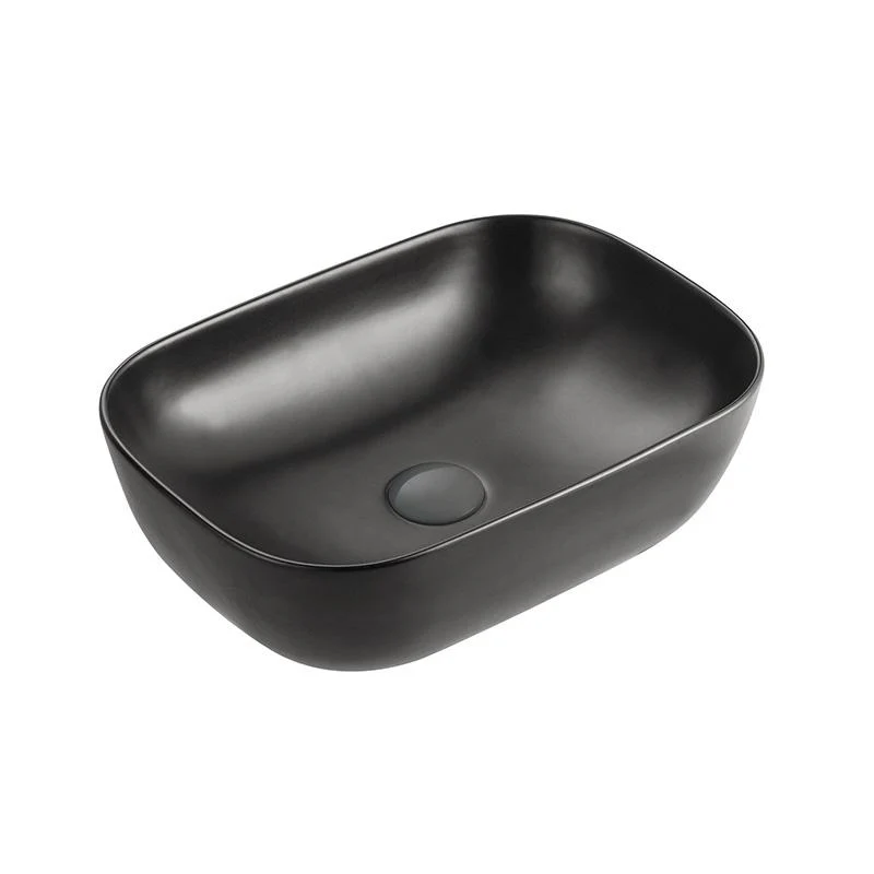 ADP Stadium 465MM X 335MM X 135MM Ceramic Above Counter Basin - Black Matte