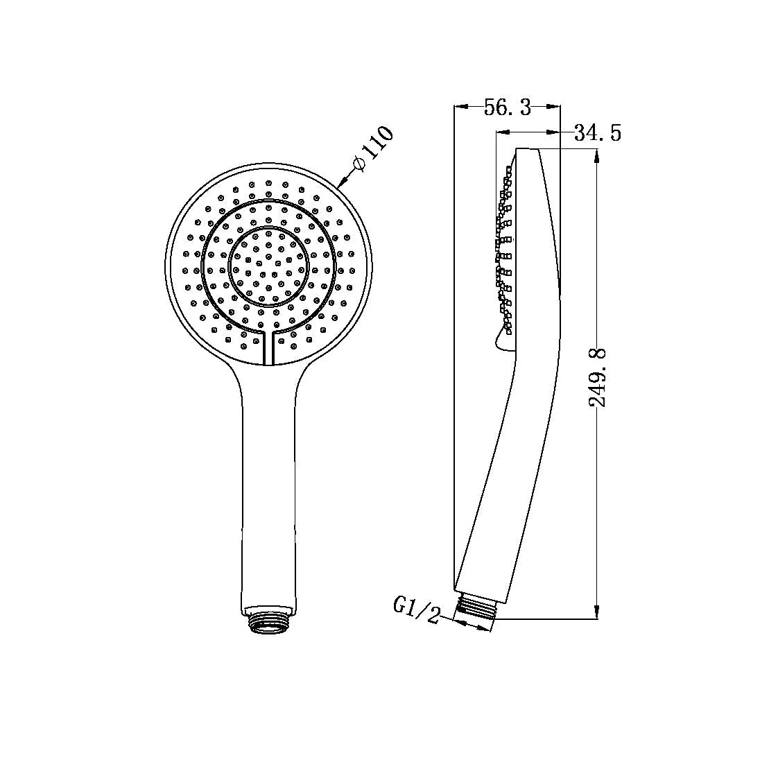 Nero Air Hand Shower - Black Matte - Image 2