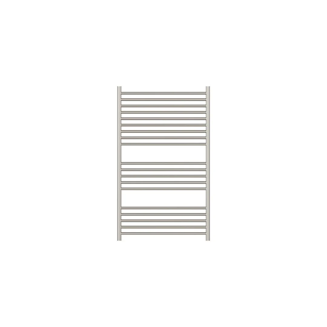 Linsol Allegra 19 Bar Wide Heated Towel Rail - Brushed Nickel - Image 2